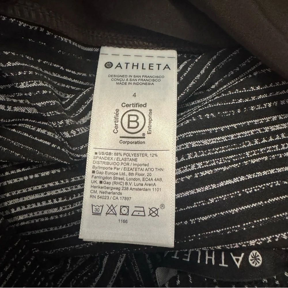 Athleta Arrival Pants Amara Stripe Black Women’s - 4